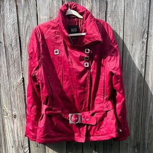 Red Belted Women's Jacket